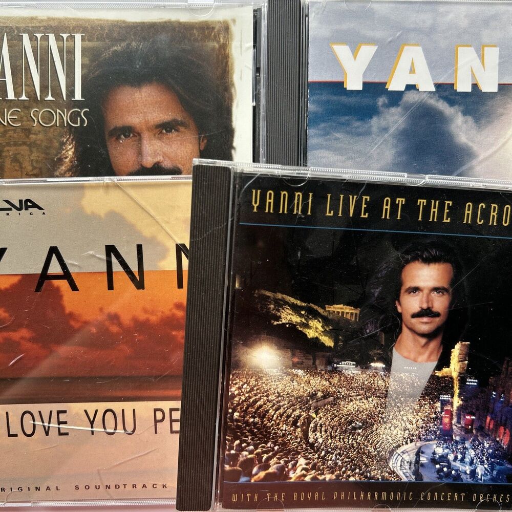 Lot/Set of 5 Yanni CD Compact Disc Love Songs Heart Midnight I love you Perfect